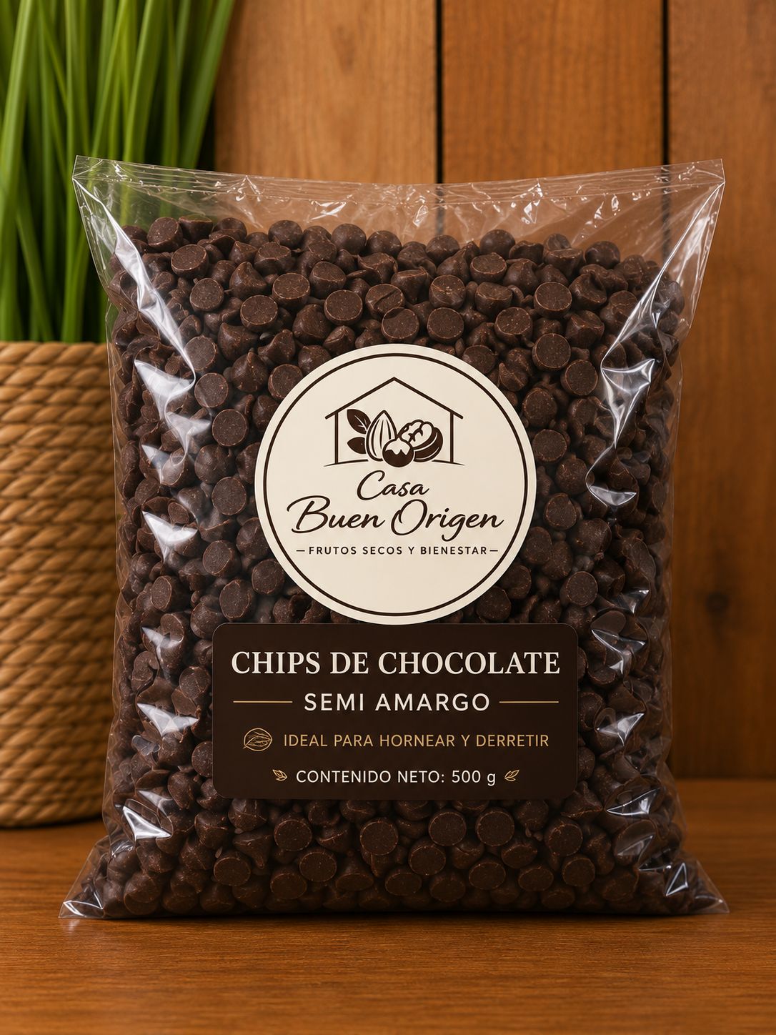 Chips de Chocolate  semi amargo
