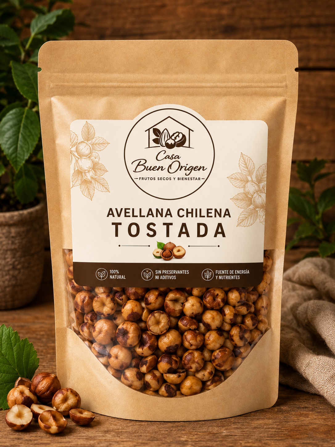 Avellana Chilena Tostada